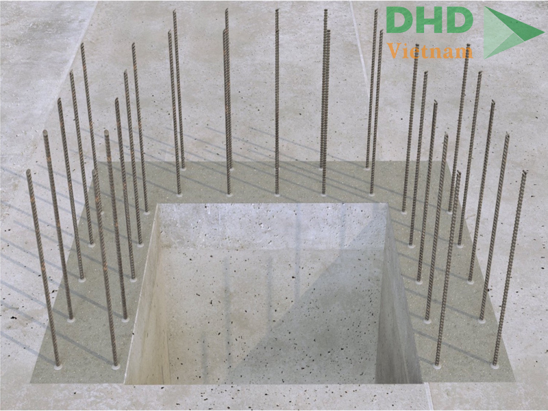Hình ảnh thi công keo cấy thép Fischer EB II 390s
