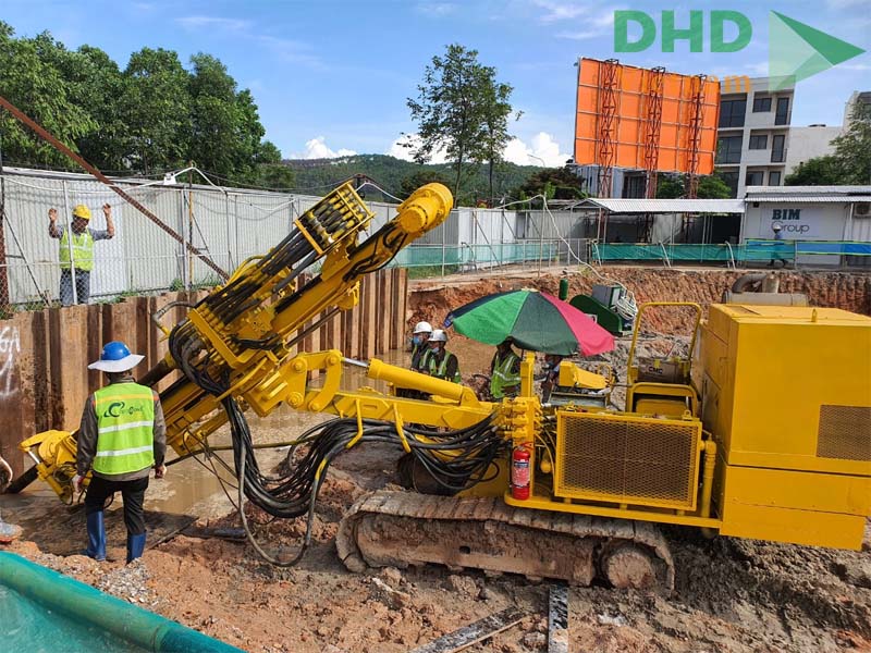 HÌNH ẢNH THI CÔNG NEO TRONG ĐẤT