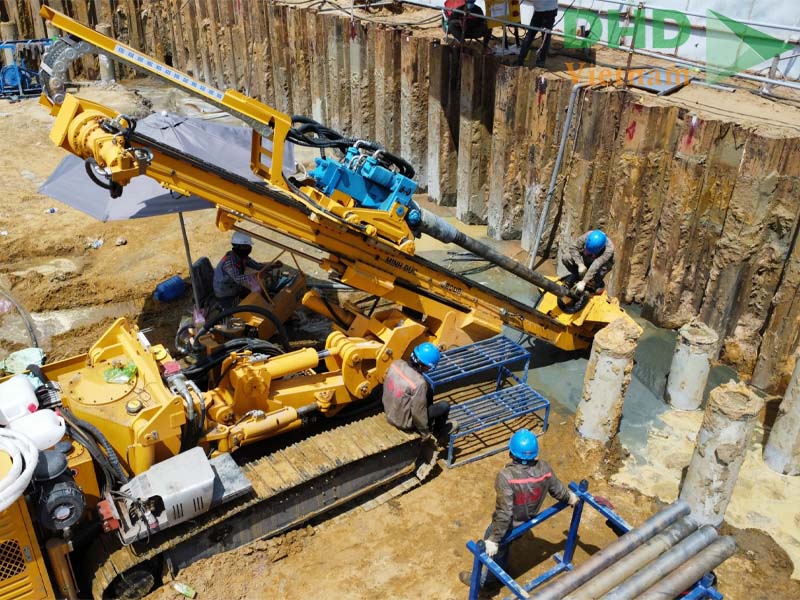 HÌNH ẢNH THI CÔNG NEO TRONG ĐẤT